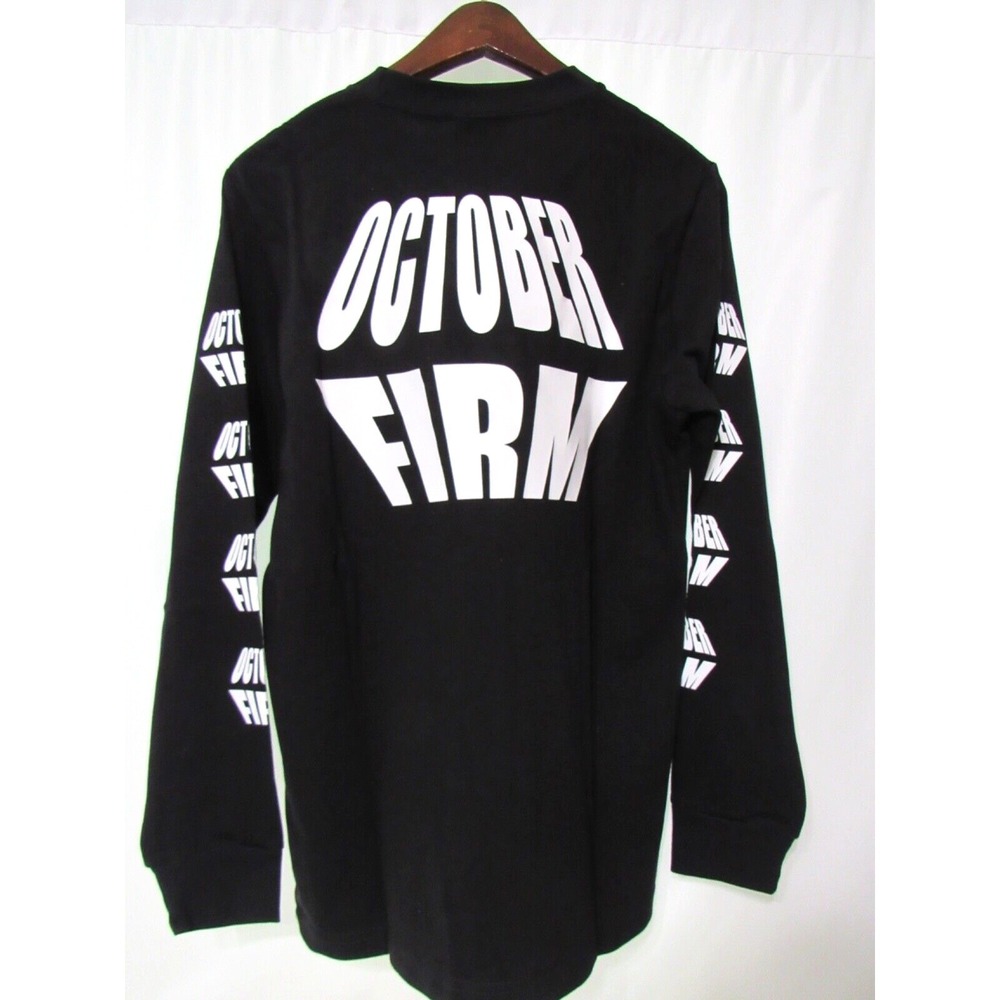 OVO Very Own October Firm Drake Black Graphic Long Sleeve T-Shirt 2017 Sz S
